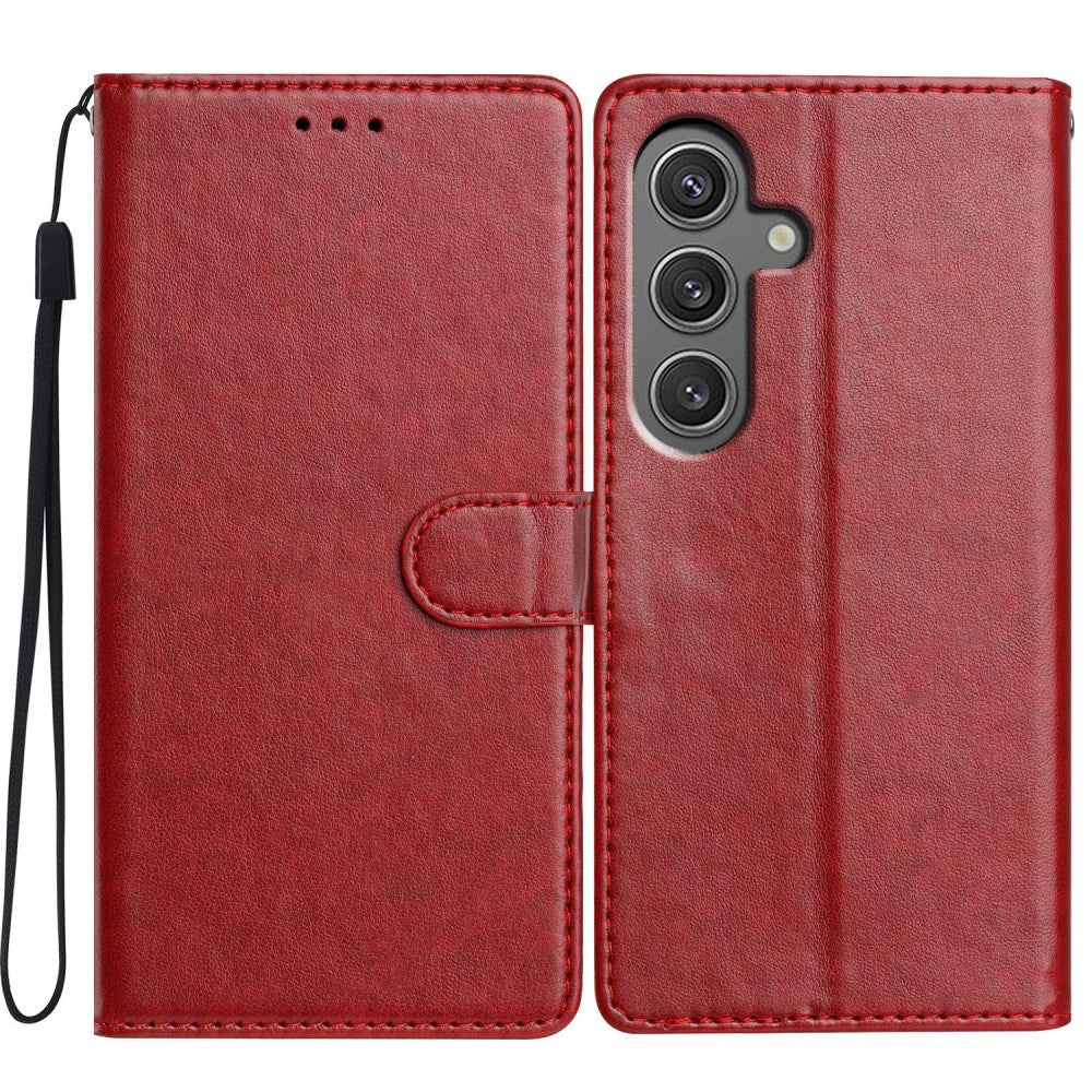 EIDERWOOD Samsung Galaxy A26 (5G) Kunstskinn Flip Deksel m. Strop - Rød