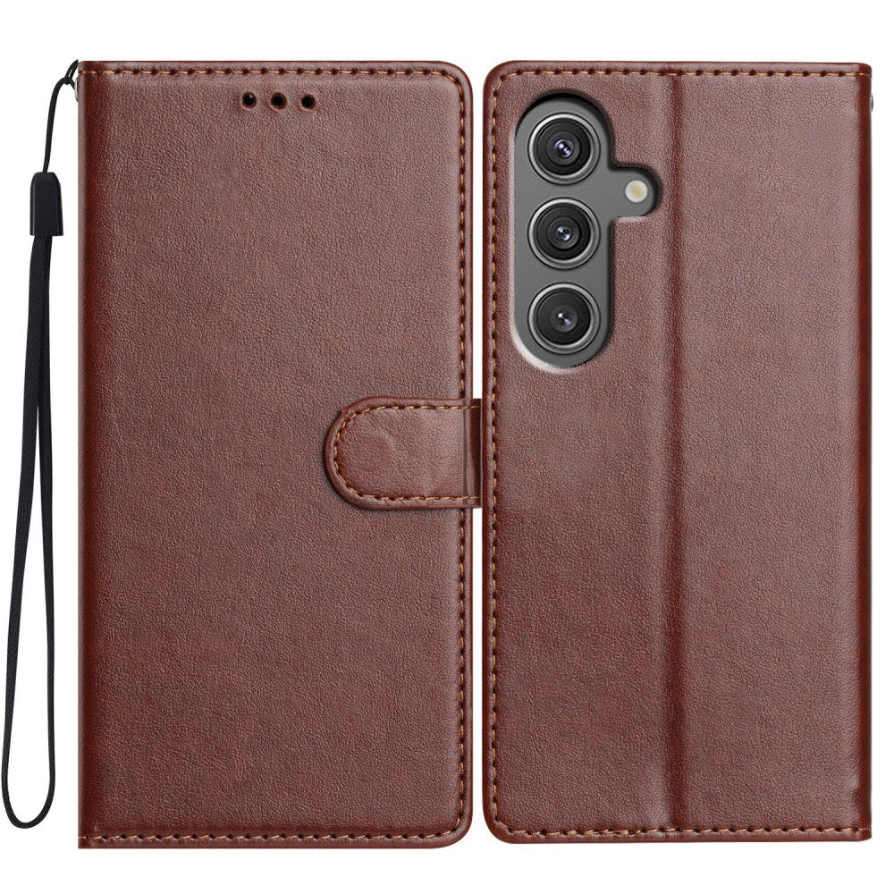 EIDERWOOD Samsung Galaxy A56 (5G) Kunstskinn Flip Deksel m. Strop - Brun