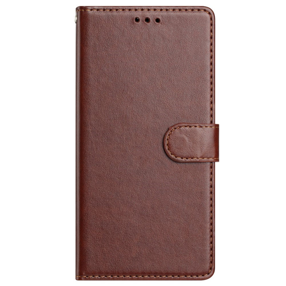 EIDERWOOD Samsung Galaxy A56 (5G) Kunstskinn Flip Deksel m. Strop - Brun