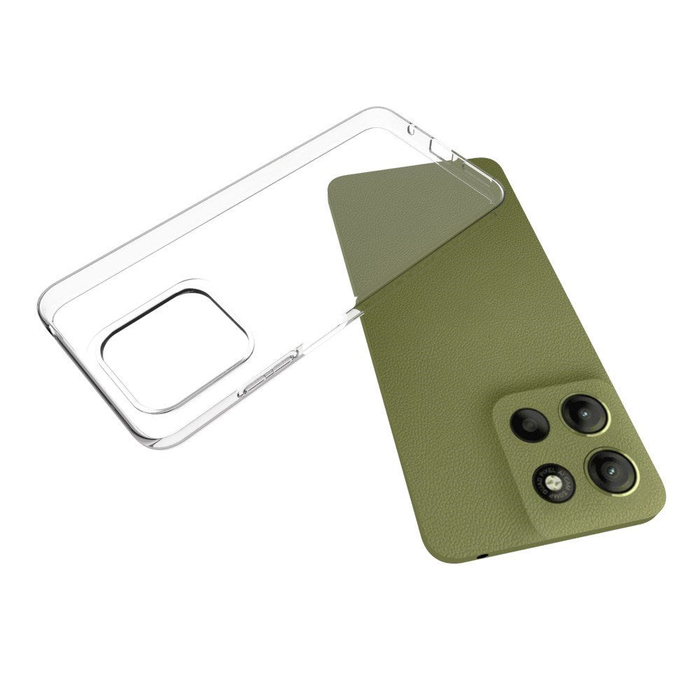 EIDERWOOD Motorola Moto G15 Fleksibelt Plast Bak Deksel - Gjennomsiktig