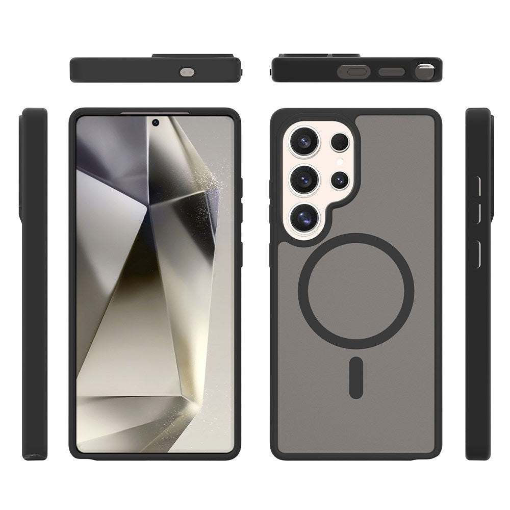 EIDERWOOD Samsung Galaxy S25 Ultra Matt Hybrid Deksel - MagSafe Kompatibel - Blå / Gjennomsiktig