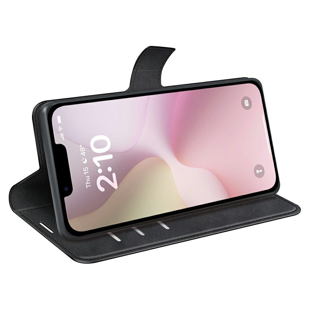 EIDERWOOD iPhone 16e Kunstskinn Flip Deksel - Svart