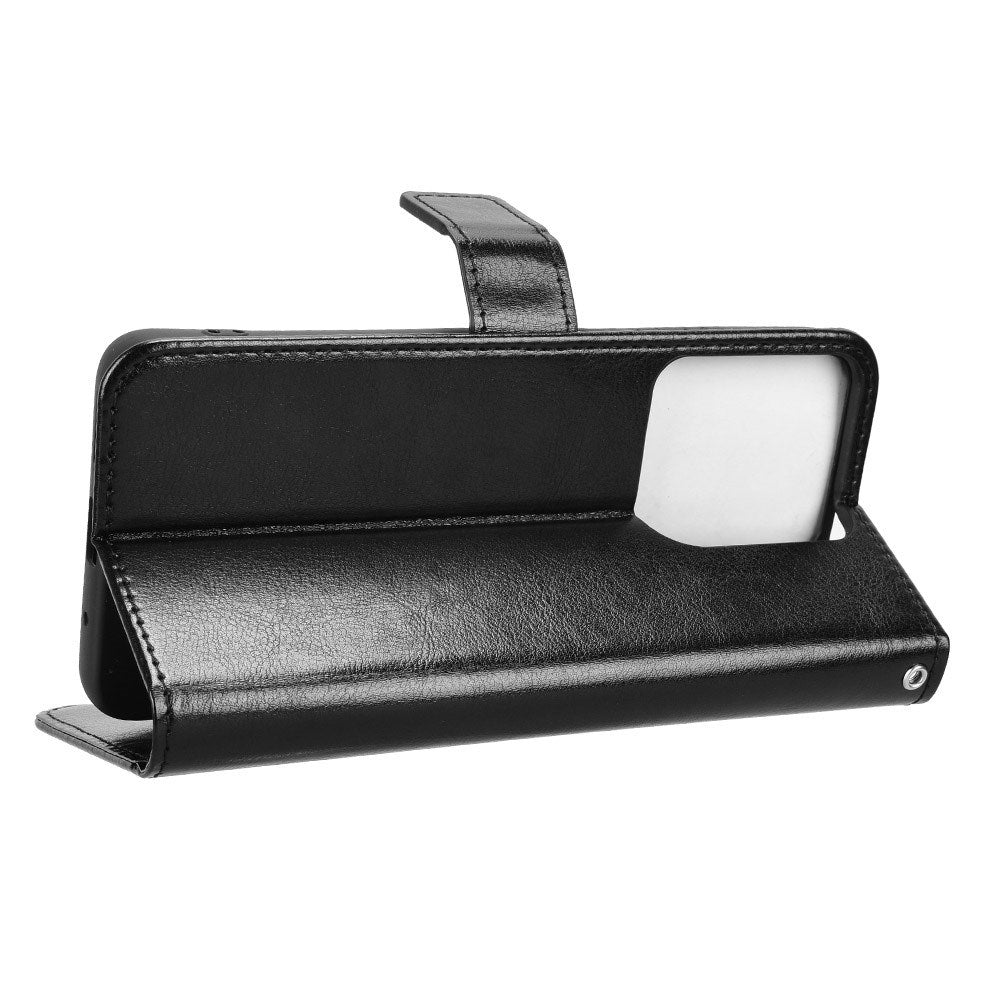 EIDERWOOD Motorola Moto G15 / G15 Power Kunstskinn Flip Deksel m. Strop - Svart