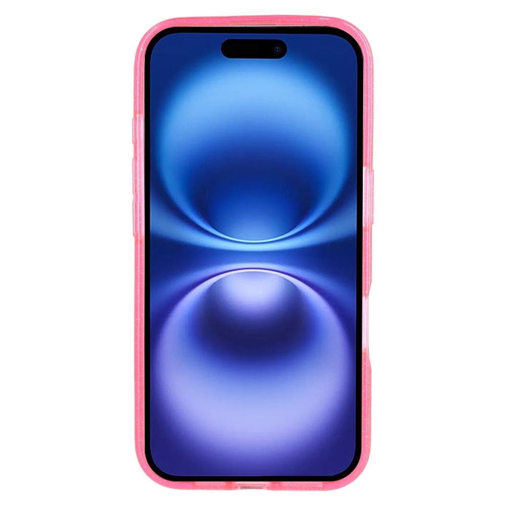 EIDERWOOD iPhone 16 Plus Plast Glitter Deksel - MagSafe Kompatibelt - Rosa