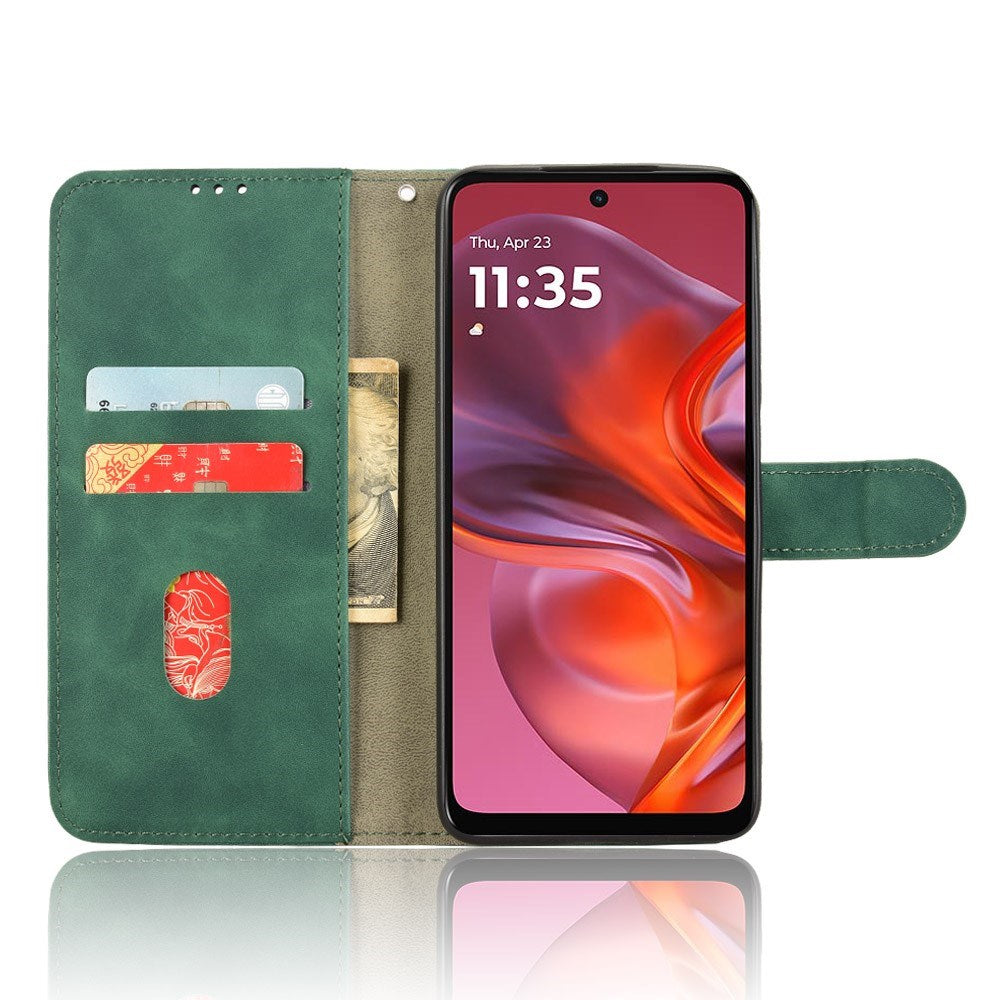 EIDERWOOD Motorola Moto G05 Deksel med Kortholder og Stativfunksjon - Grønn