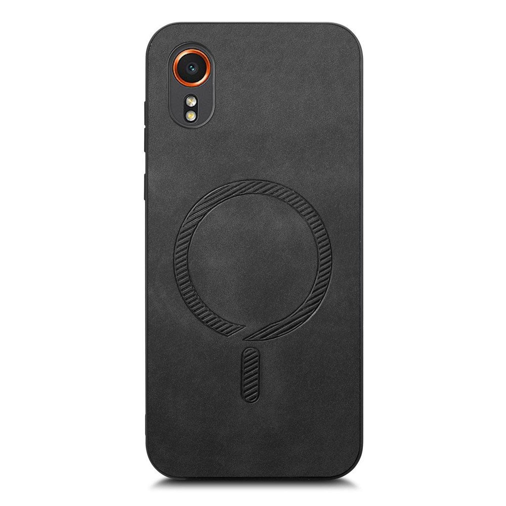 EIDERWOOD Samsung Galaxy Xcover 7 Kunst Skinn Deksel - MagSafe Kompatibel - Svart