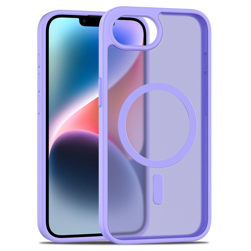 EIDERWOOD iPhone 16e Matt Hybrid Deksel - MagSafe Kompatibel - Gjennomsiktig / Lilla