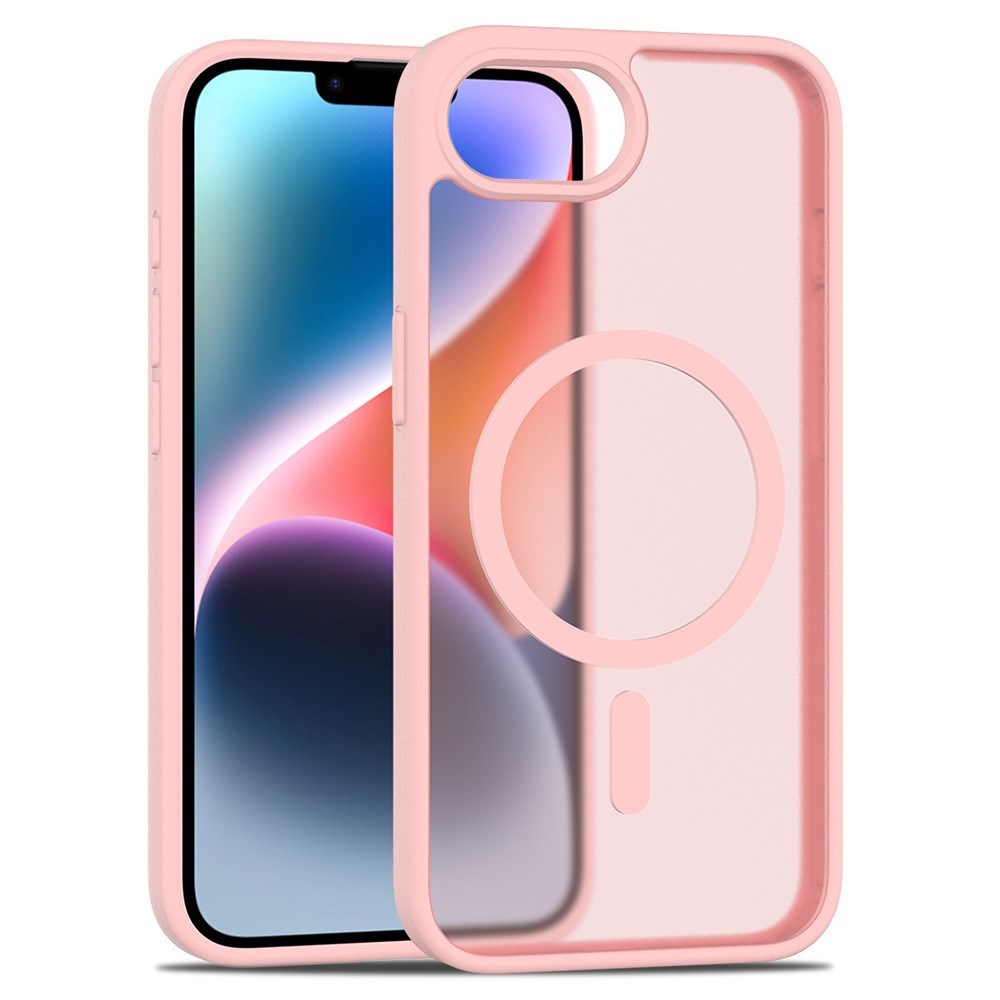 EIDERWOOD iPhone 16e Matt Hybrid Deksel - MagSafe Kompatibel - Gjennomsiktig / Rosa