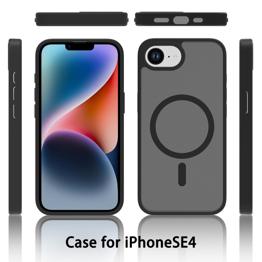 EIDERWOOD iPhone 16e Matt Hybrid Deksel - MagSafe Kompatibel - Gjennomsiktig / Rosa