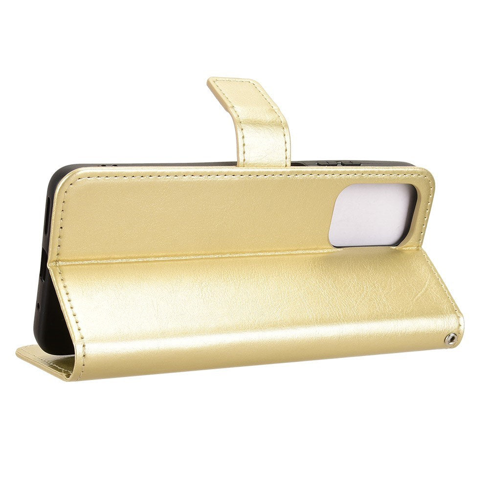 EIDERWOOD Motorola Moto G05 / E15 Kunstskinn Flip Deksel m. Strop - Guld