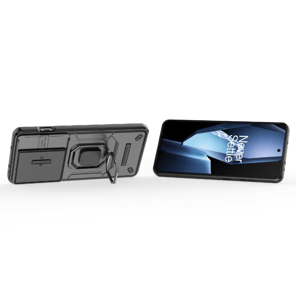 EIDERWOOD OnePlus 13R Arbeidstilfelle med Kamerabeskyttelse - Svart