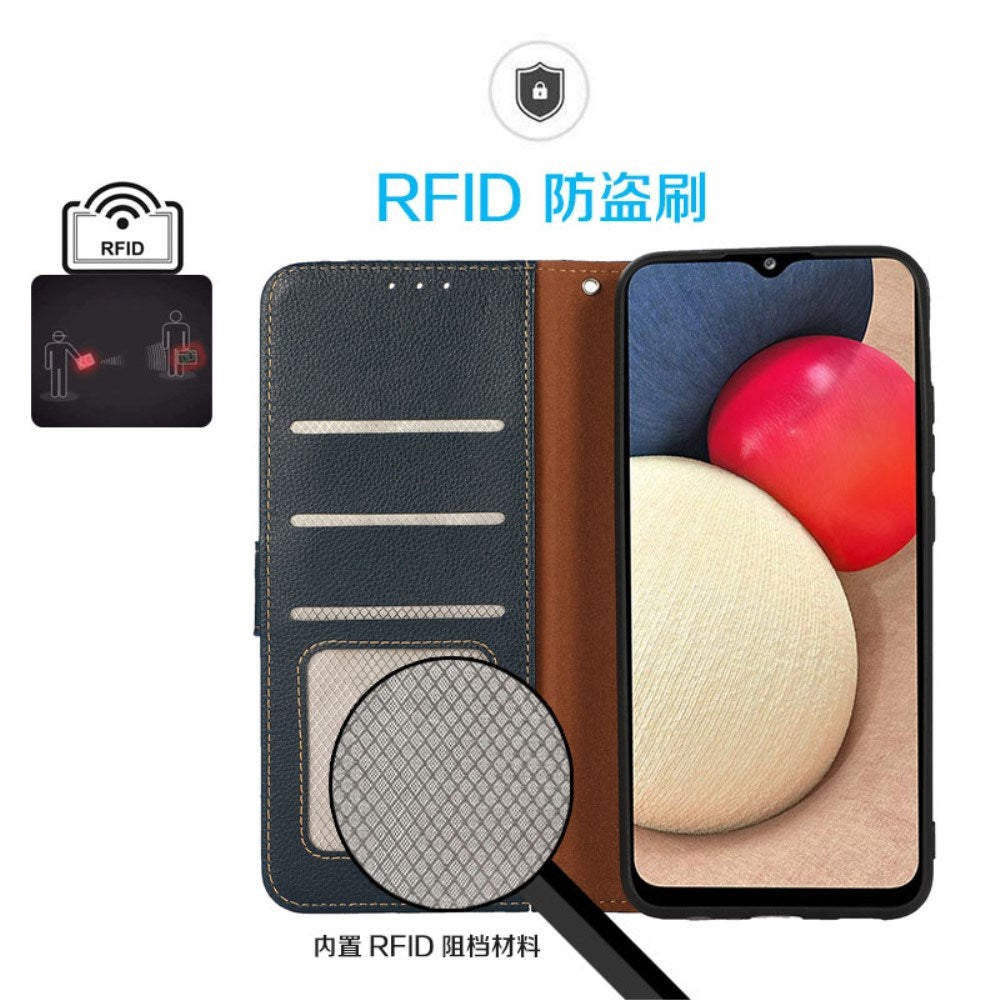 OnePlus 13R Kunstlærdeksel med Stropp - Blå