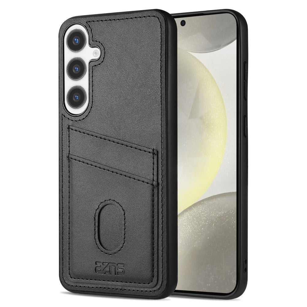 EIDERWOOD Samsung Galaxy A56 (5G) Kunstskinn Bak Deksel m. Kortholder - Svart