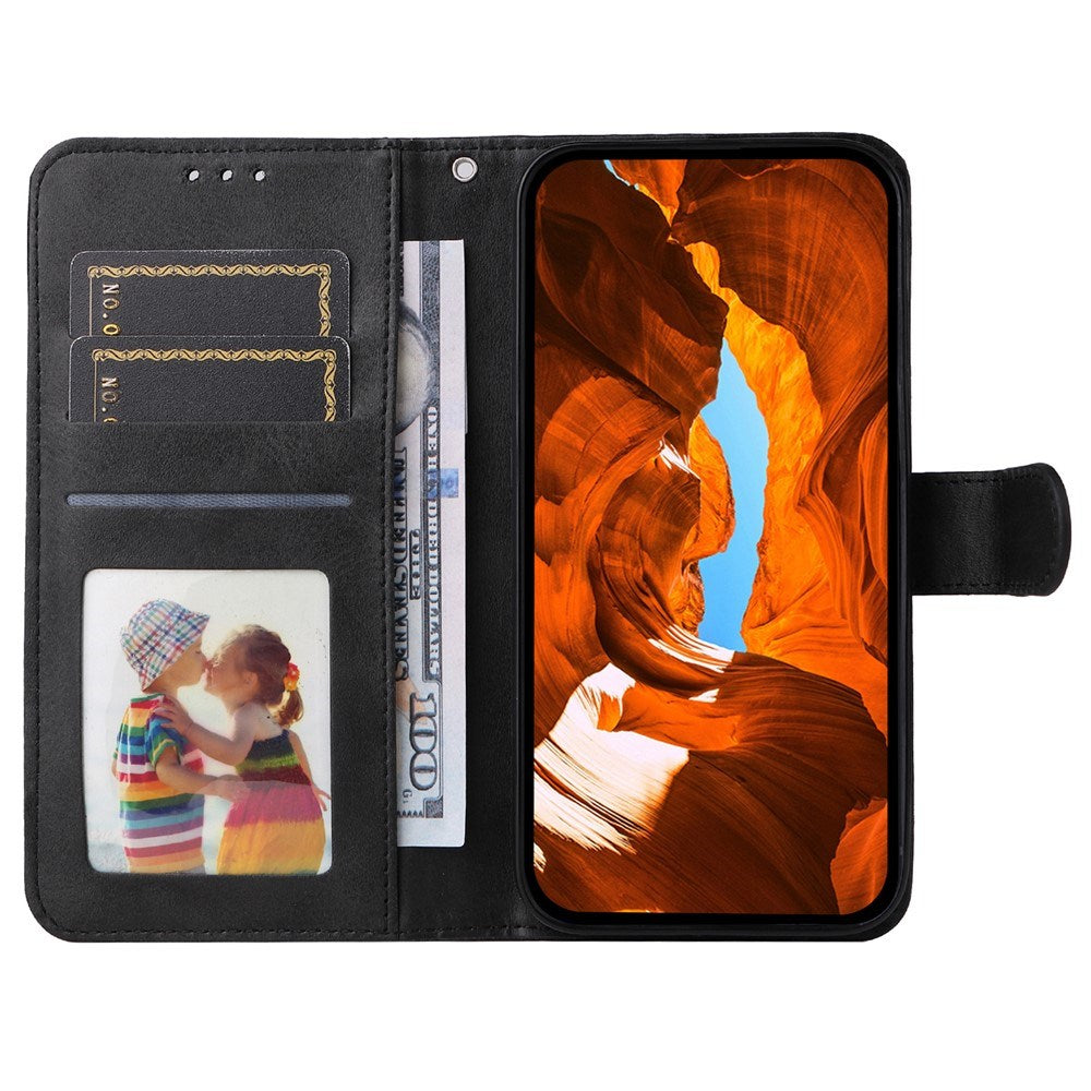 Xiaomi Poco F7 Ultra EIDERWOOD Kunstskinn Flip Deksel m. Stropp – Svart
