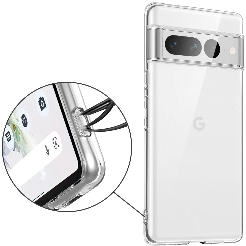Google Pixel 7 Pro Fleksibel TPU Plast Deksel - Gjennomsiktig