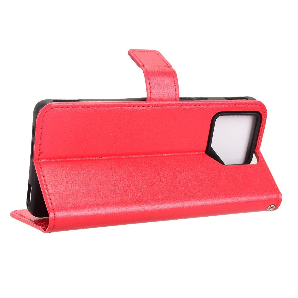 EIDERWOOD Asus ROG Phone 9 (5G) / 9 Pro (5G) Kunstskinn Flip Deksel m. Kortholder & Ståfunksjon - Rød