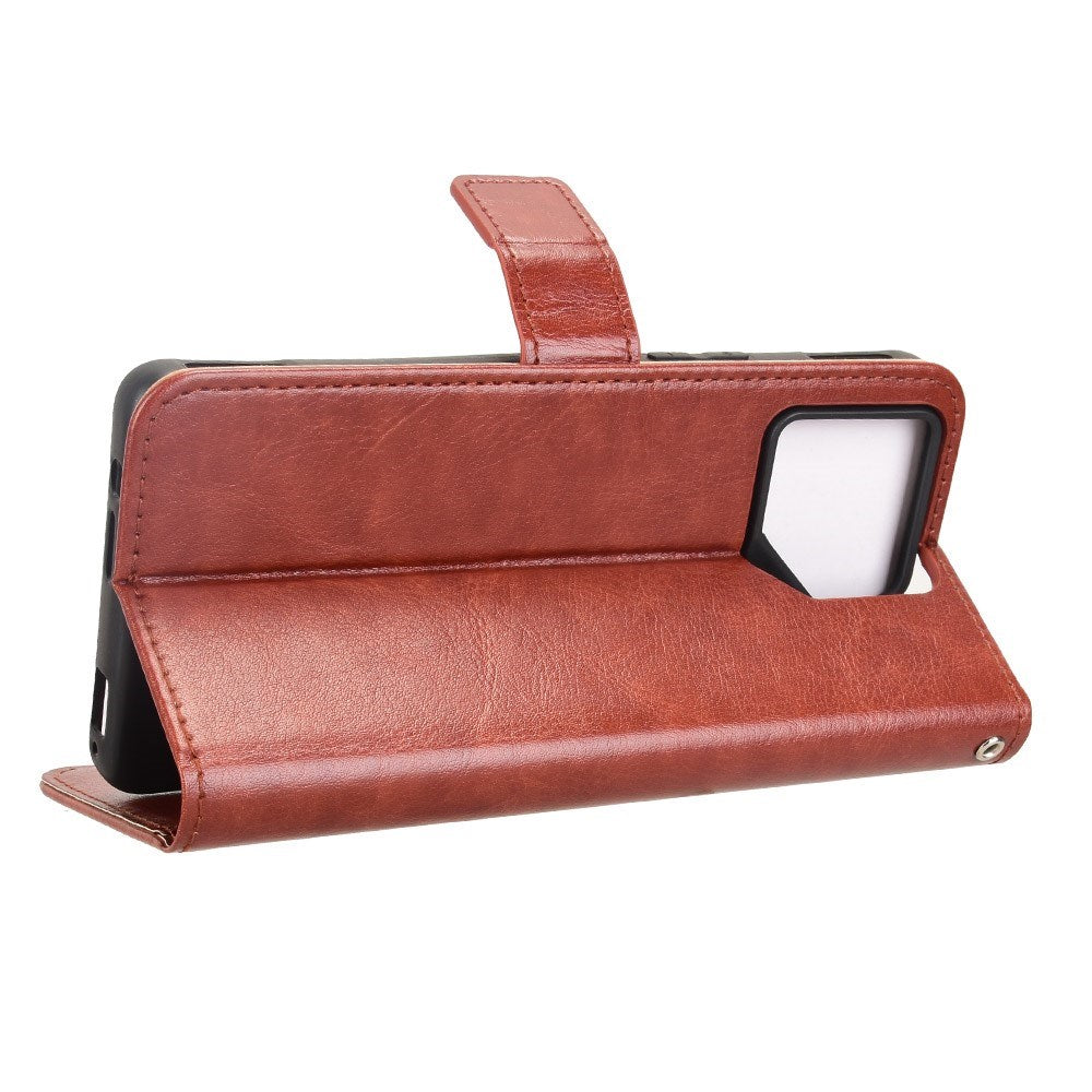 EIDERWOOD Asus ROG Phone 9 (5G) / 9 Pro (5G) Kunstskinn Flip Deksel m. Kortholder & Ståfunksjon - Brun