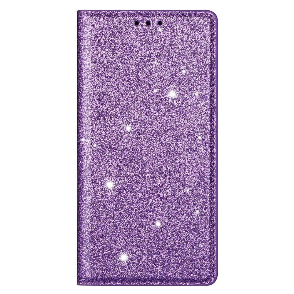 EIDERWOOD Samsung Galaxy S25 Edge Kunstskinn Flip Deksel med Lommebok og - Glitter - Lilla