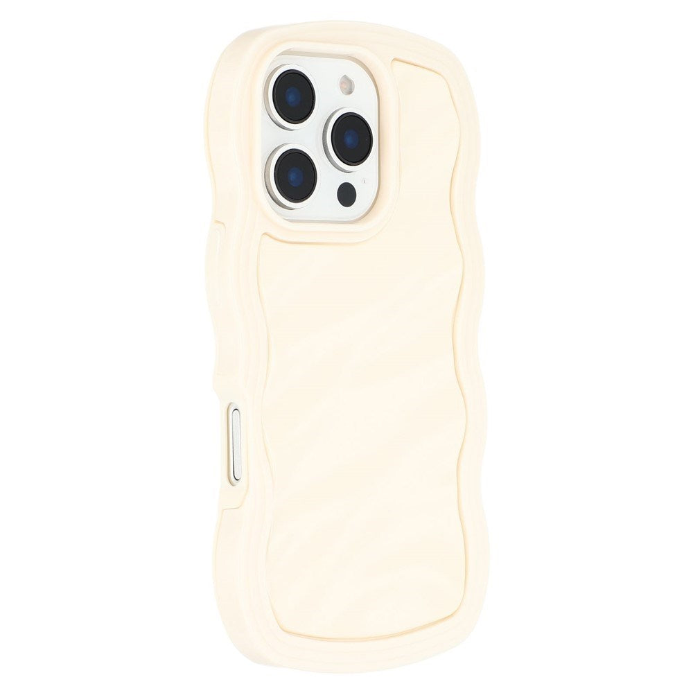 iPhone 16 Pro Max EIDERWOOD Hybrid Plast Wavy Deksel – Beige