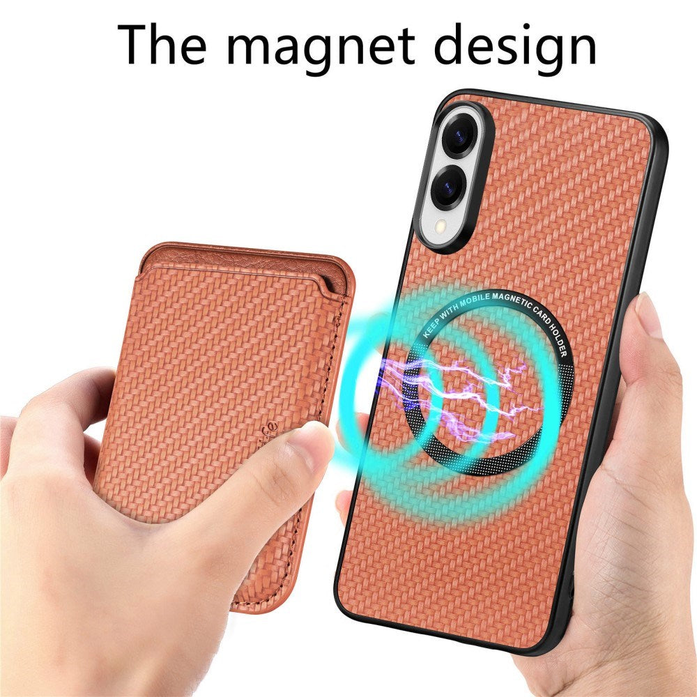 EIDERWOOD Samsung Galaxy S25 Edge Deksel med Avtakbar Kortholder - Brun