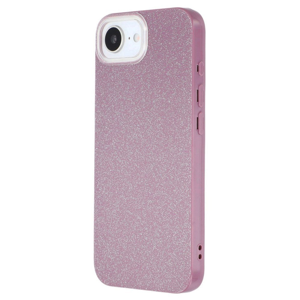 EIDERWOOD IPhone 16e Fleksibelt Plast Deksel med Glitter - Rosa