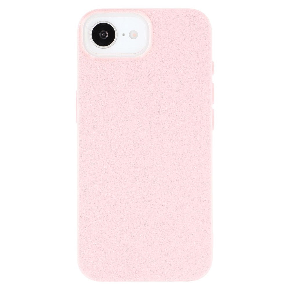EIDERWOOD IPhone 16e Fleksibelt Plast Deksel med Glitter - Rosa