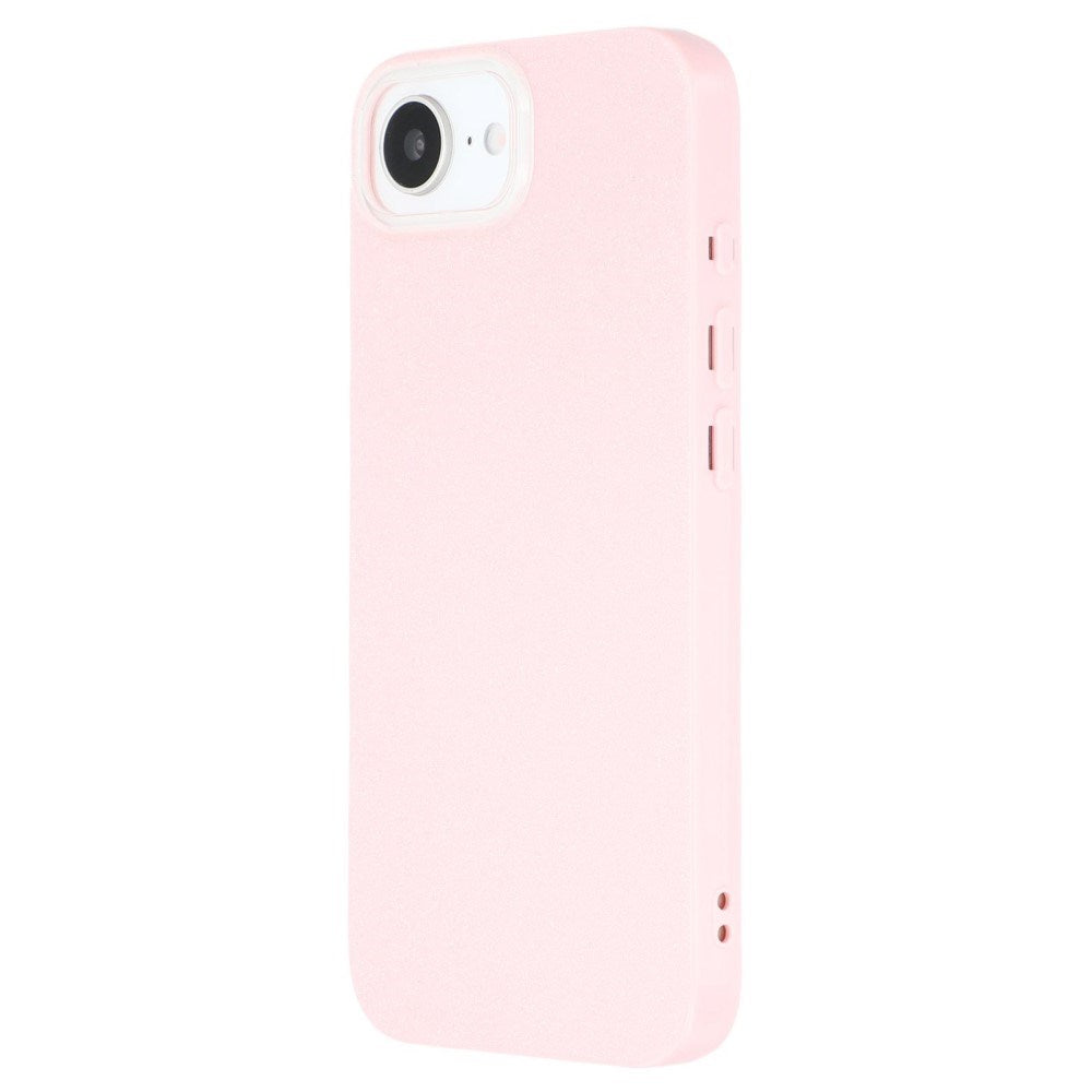 EIDERWOOD IPhone 16e Fleksibelt Plast Deksel med Glitter - Rosa