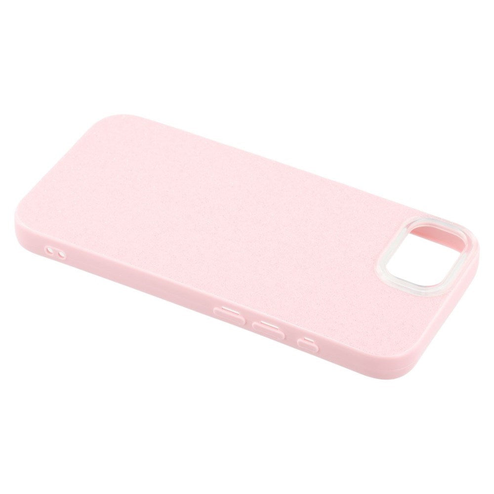 EIDERWOOD IPhone 16e Fleksibelt Plast Deksel med Glitter - Rosa