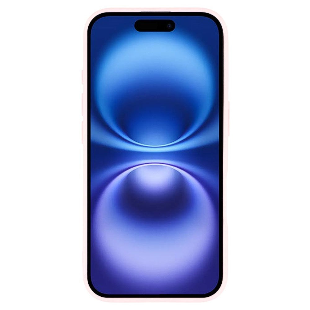 EIDERWOOD IPhone 16 Fleksibelt Plast Deksel med Glitter - Rosa