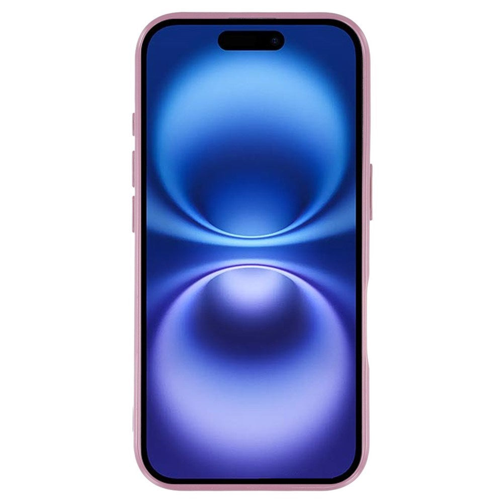 EIDERWOOD IPhone 16 Fleksibelt Plast Deksel med Glitter - Lilla