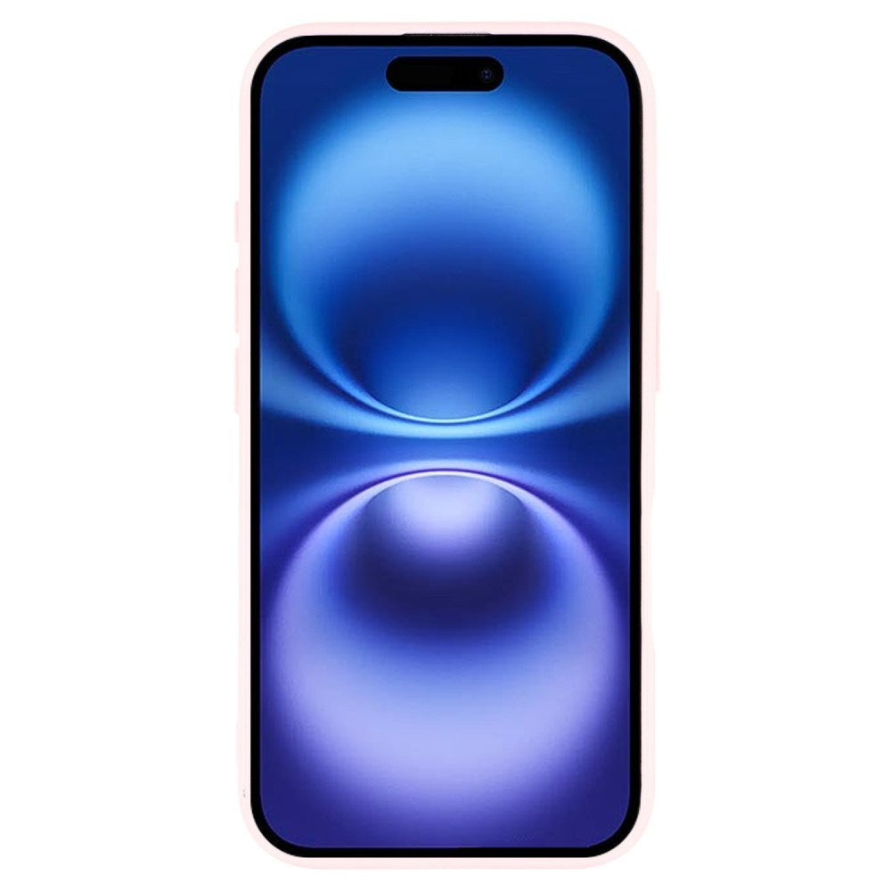 EIDERWOOD IPhone 16 Pro Fleksibelt Plast Deksel med Glitter - Rosa