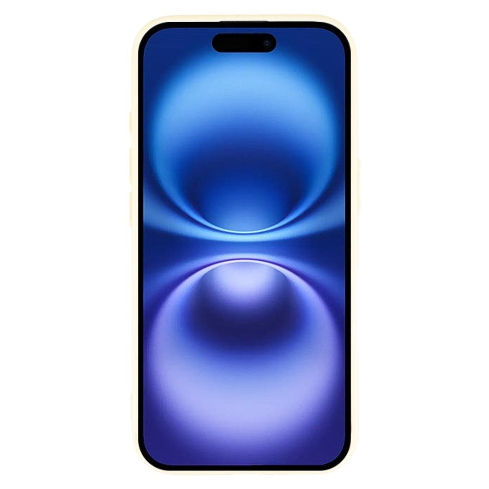 EIDERWOOD IPhone 16 Pro Fleksibelt Plast Deksel med Glitter - Gul