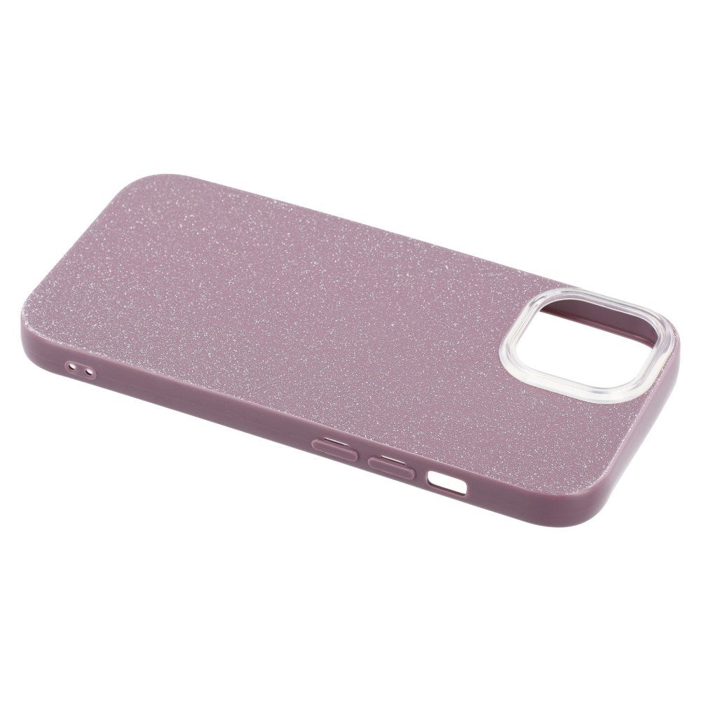 EIDERWOOD iPhone 14 / 13 Fleksibelt Plast Deksel m. Glitter - Lilla