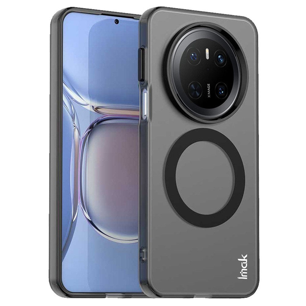 IMAK Huawei Mate 70 Hybrid Plast Deksel - MagSafe Kompatibel - Gjennomsiktig / Svart