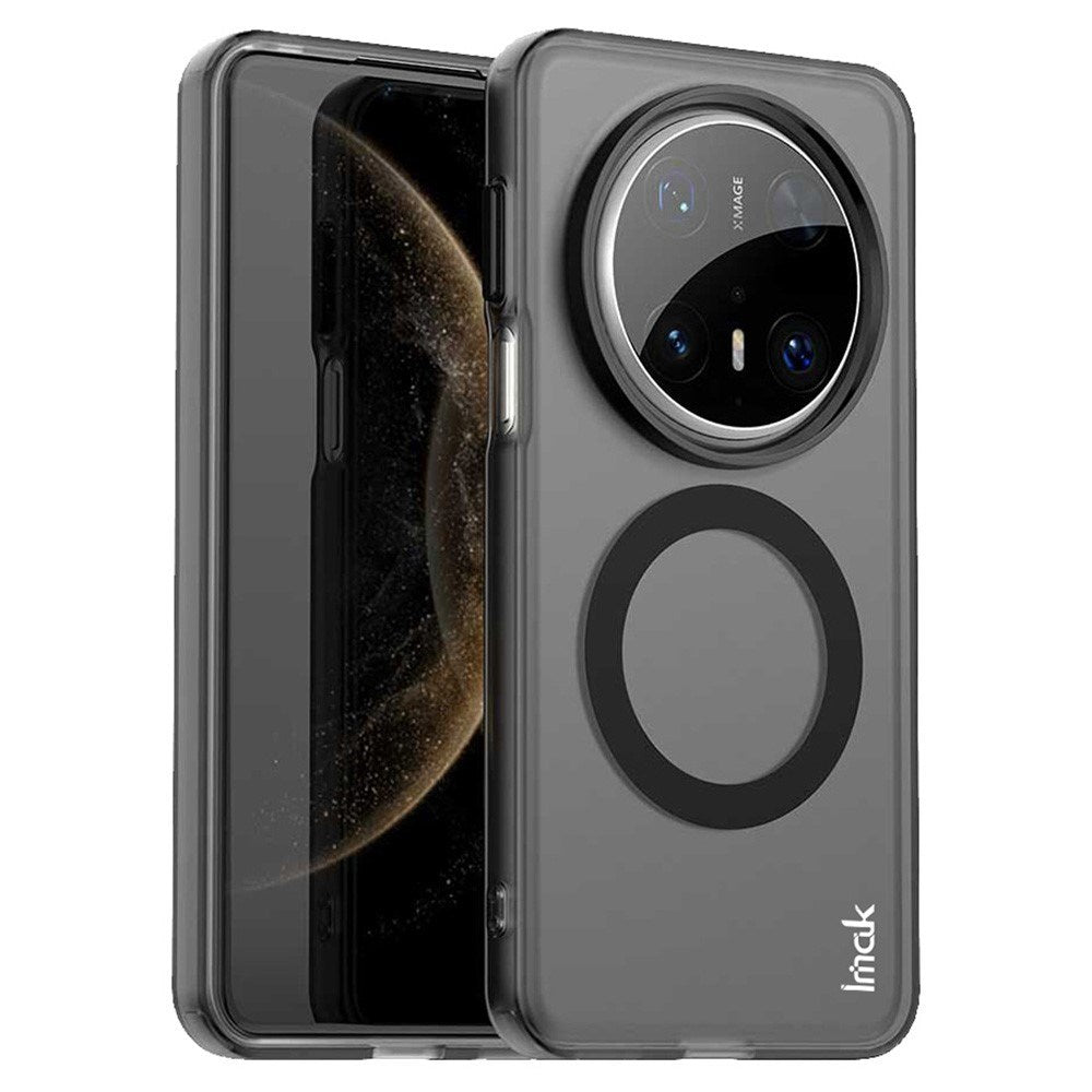 IMAK Huawei Mate 70 Pro+ / 70 Pro Hybrid Plast Deksel - MagSafe Kompatibel - Gjennomsiktig / Svart