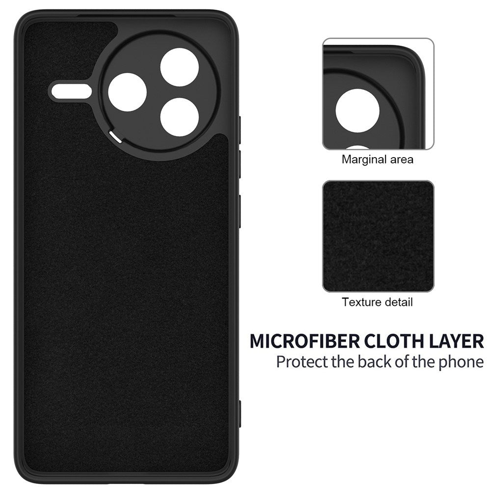 Xiaomi Poco F7 Pro EIDERWOOD Silikon Deksel m. Rem - Svart
