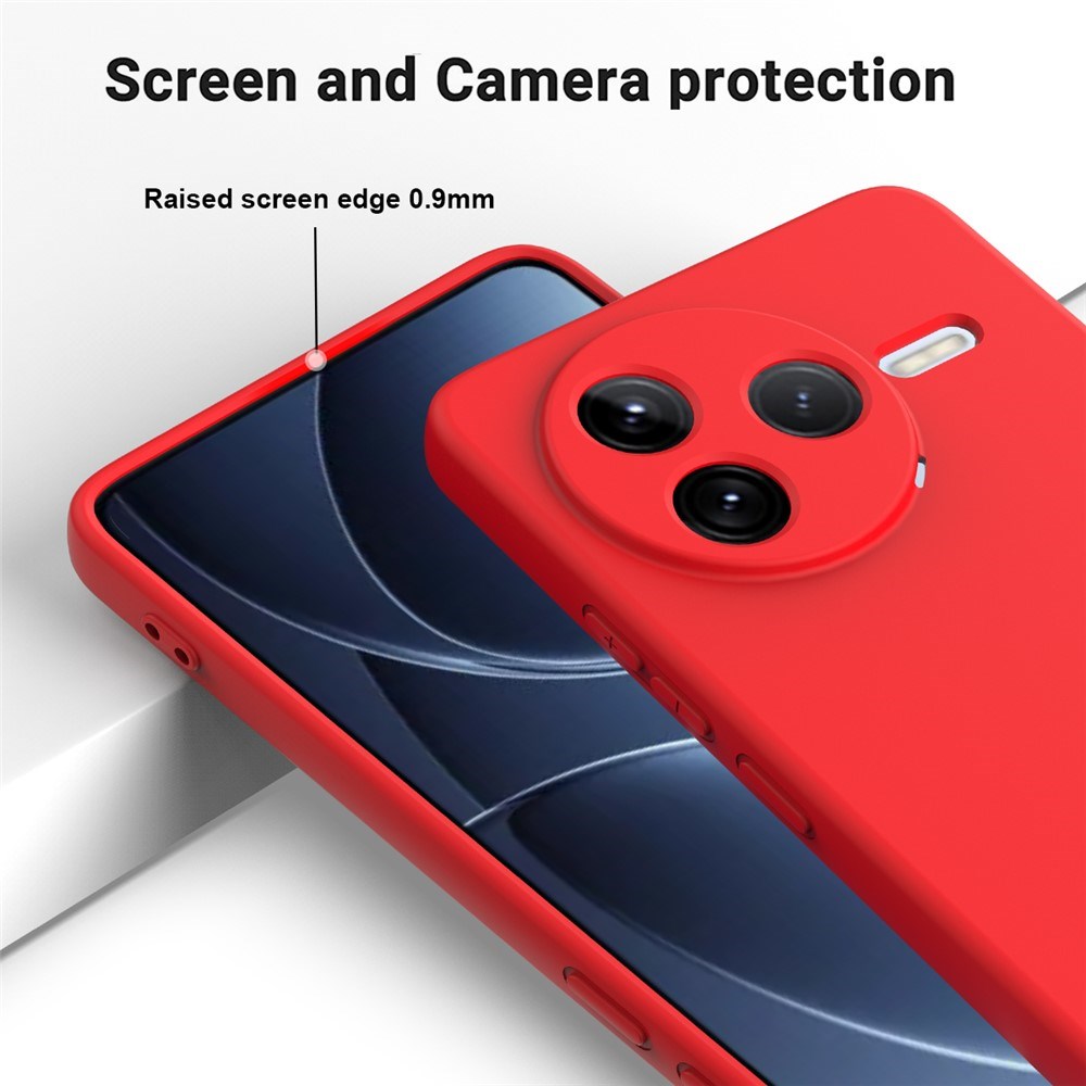Xiaomi Poco F7 Pro EIDERWOOD Silikon Deksel m. Rem - Rød