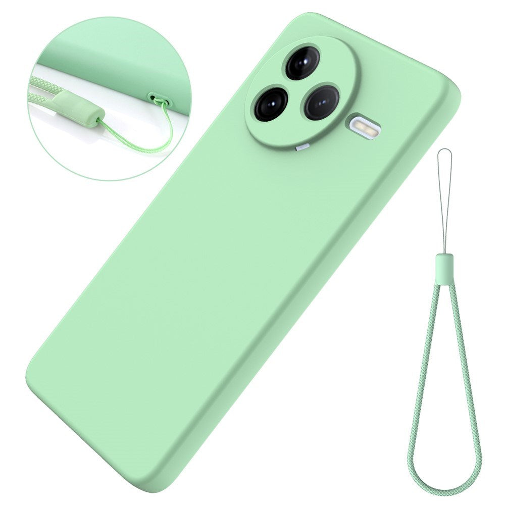 Xiaomi Poco F7 Pro EIDERWOOD Silikon Deksel m. Rem - Grønn