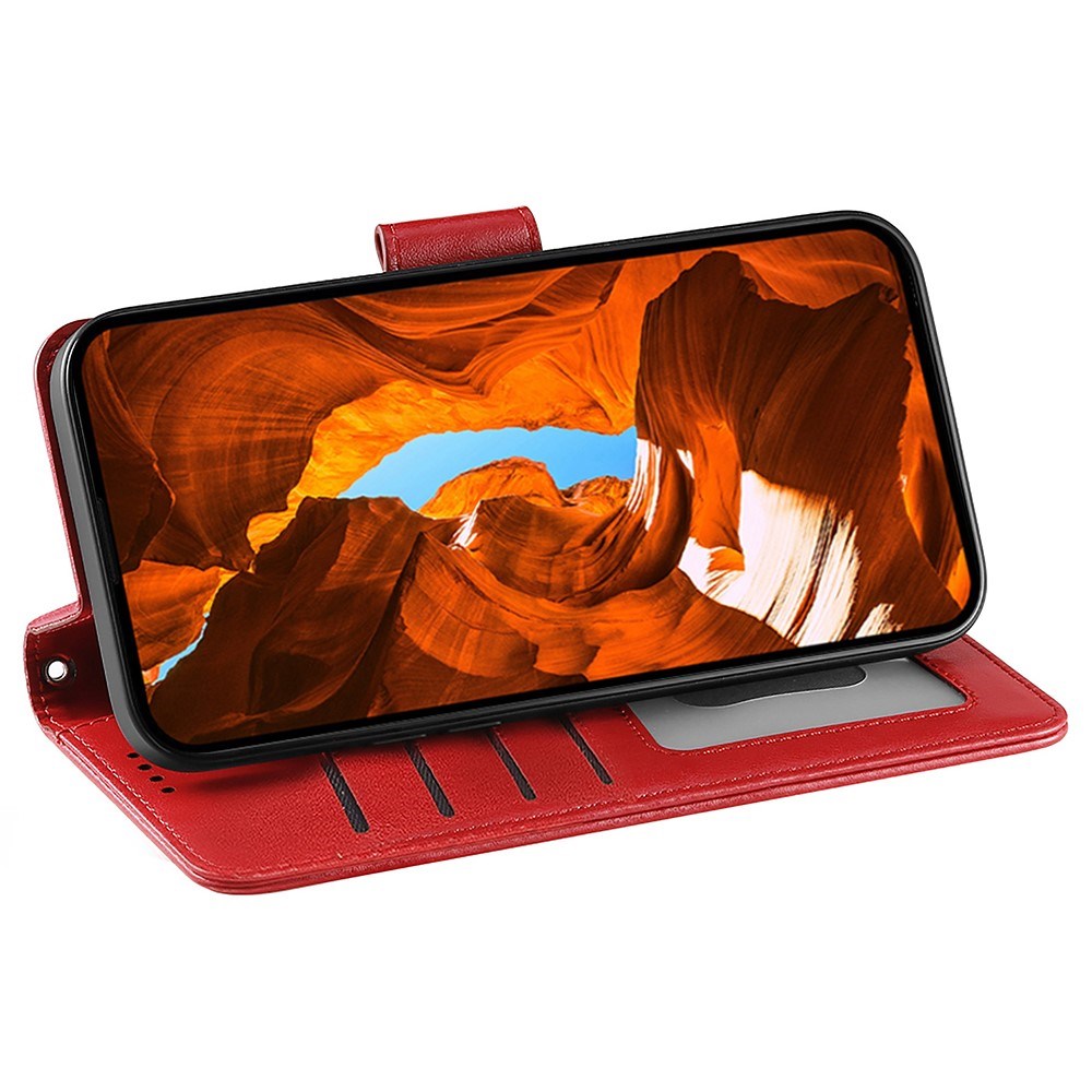 EIDERWOOD Xiaomi 15 Ultra Kunstskinn Flip Deksel - Rød