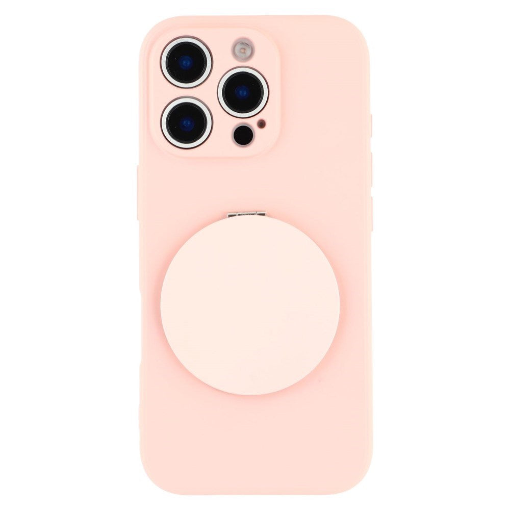 EIDERWOOD iPhone 16 Pro Hybrid Deksel inkl. Støtte med Speil - Rosa