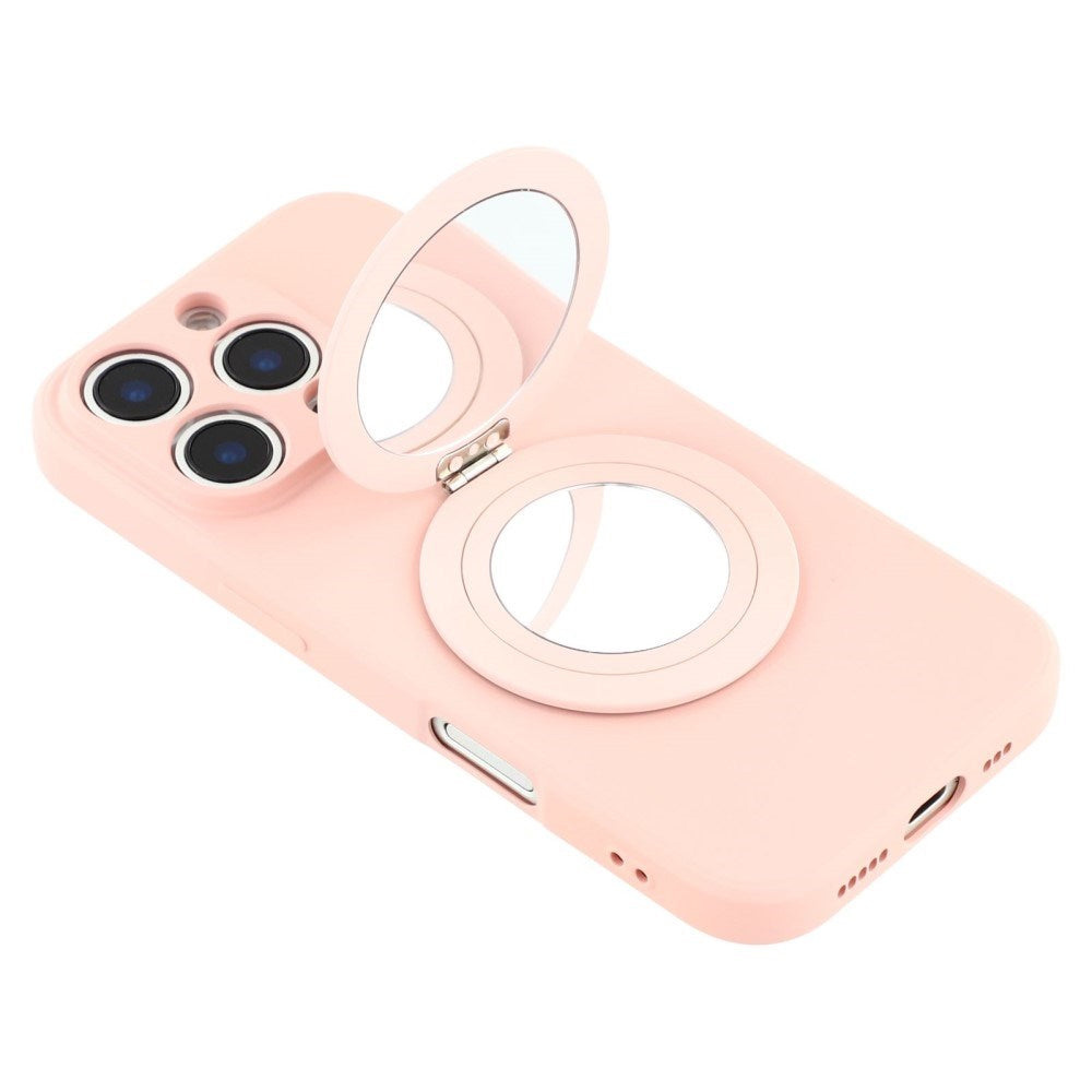 EIDERWOOD iPhone 16 Pro Hybrid Deksel inkl. Støtte med Speil - Rosa