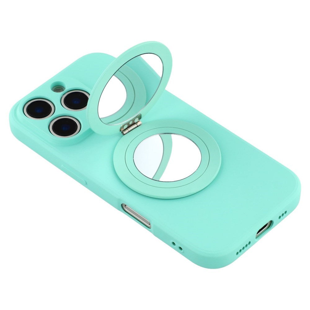 EIDERWOOD iPhone 16 Pro Hybrid Deksel inkl. Støtte med Speil - Neongrønn