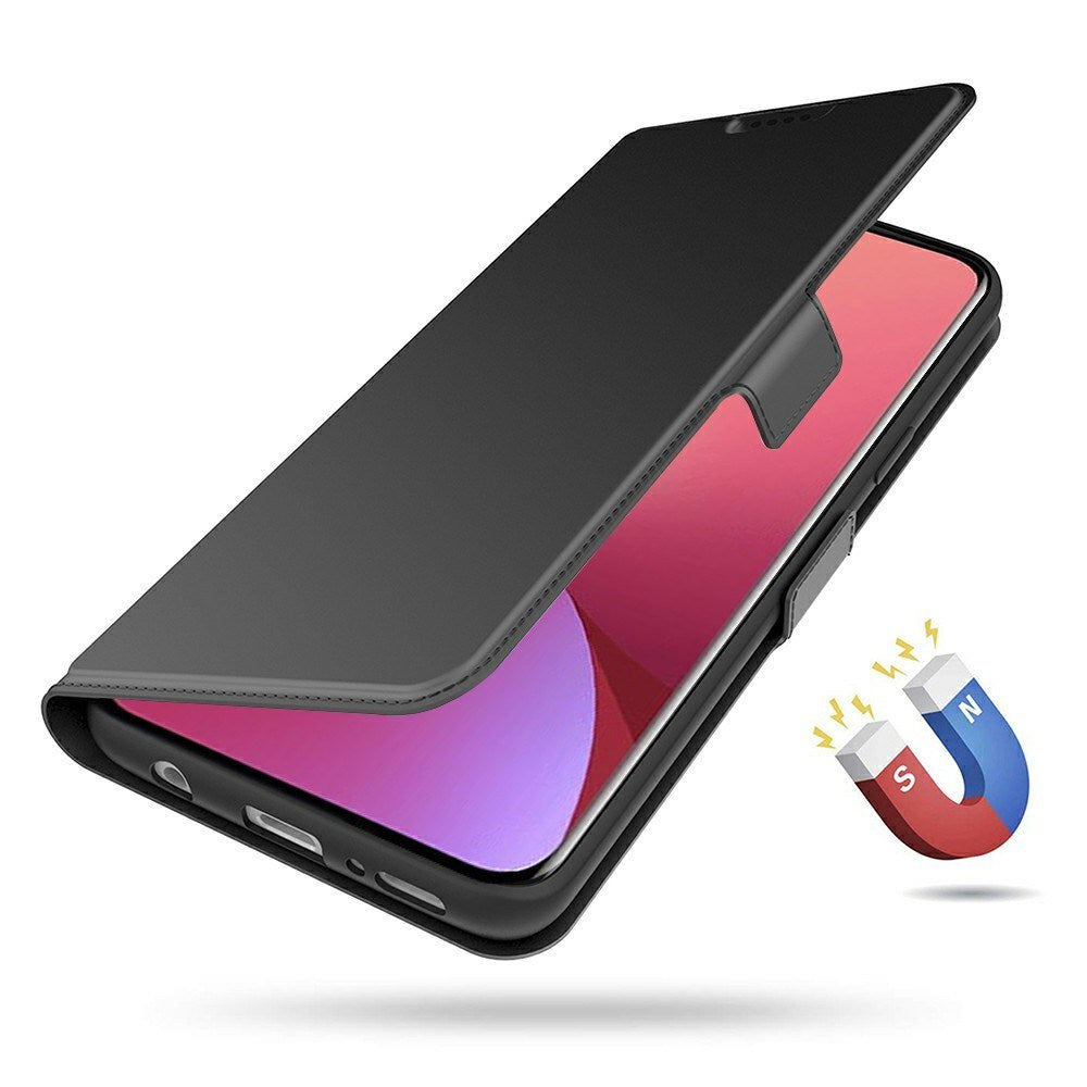 Xiaomi Poco F7 Ultra EIDERWOOD Kunstskinn Flip Deksel m. Kortlomme & Stativfunksjon – Svart