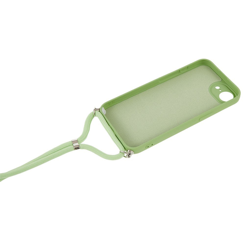 iPhone 17e / 16e EIDERWOOD Fôret Fleksibelt Plast Deksel m. Stropp - Lysegrønn