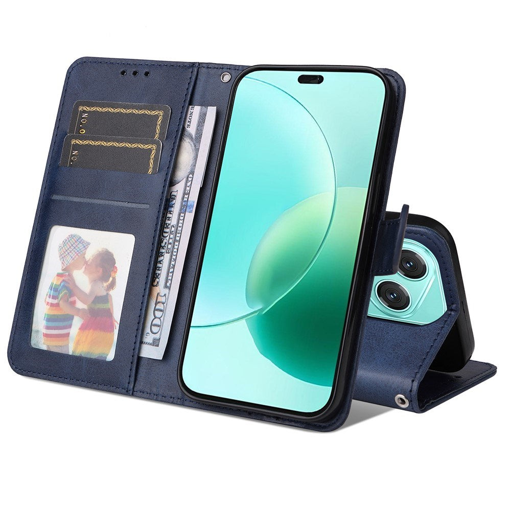 EIDERWOOD Honor 400 Lite Kunstskinn Flip Deksel m. Strop - Blå