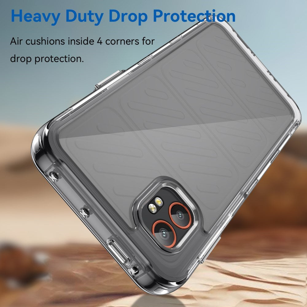 EIDERWOOD Samsung Galaxy Xcover 7 Pro 2-i-1 Sett Fleksibelt Plastdeksel med Skjermbeskytter i Herdet Glass - Gjennomsiktig