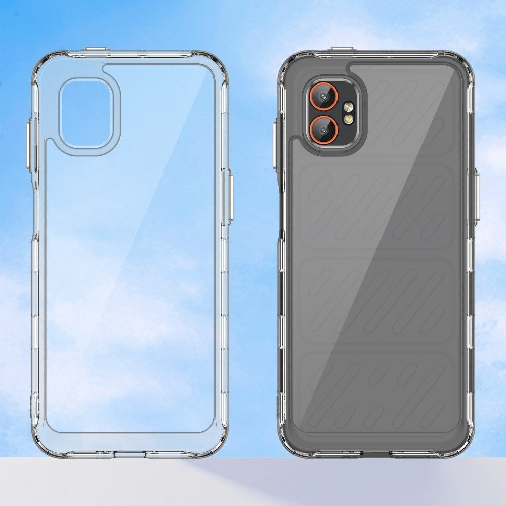 EIDERWOOD Samsung Galaxy Xcover 7 Pro 2-i-1 Sett Fleksibelt Plastdeksel med Skjermbeskytter i Herdet Glass - Gjennomsiktig