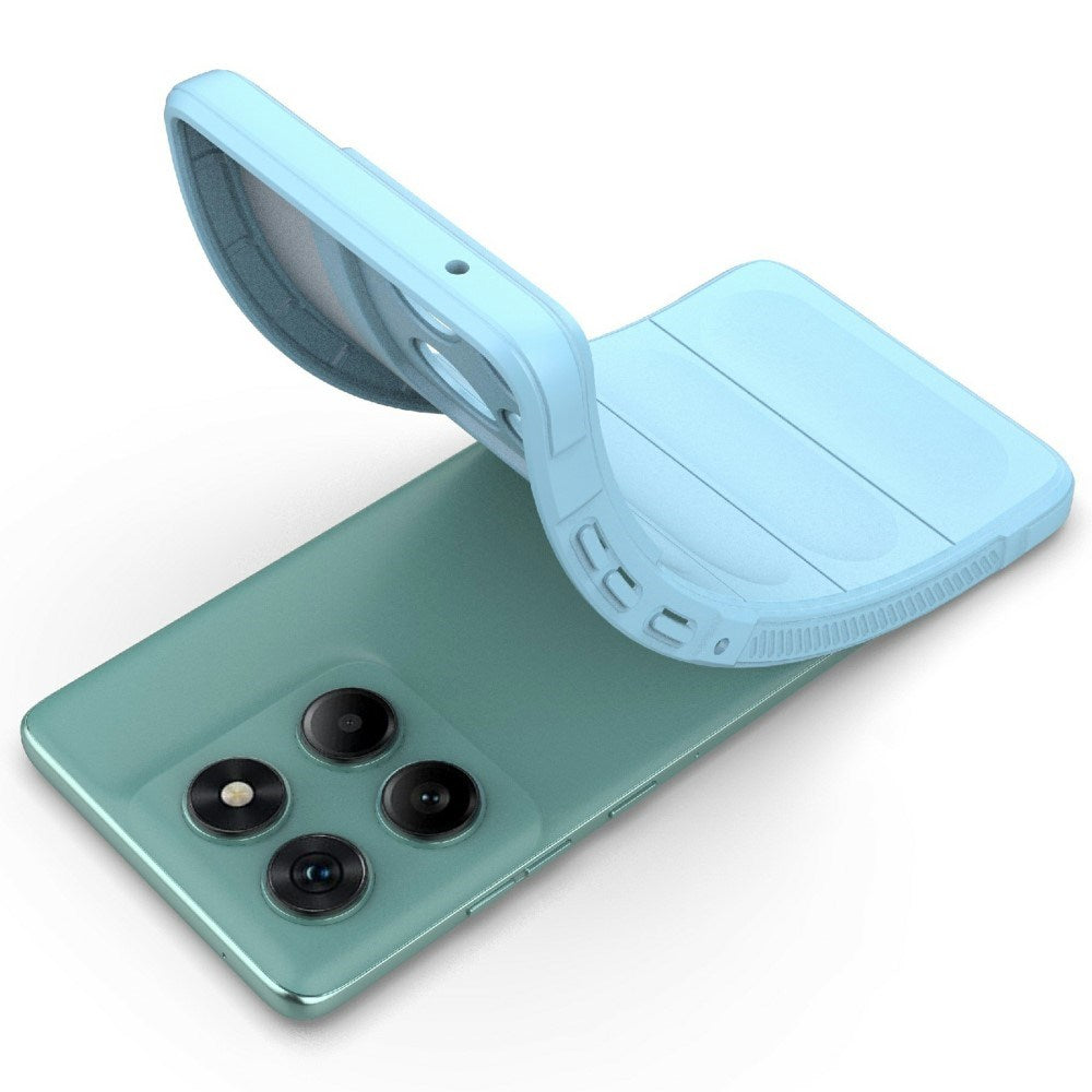 EIDERWOOD Motorola Edge 60 Fusion Fleksibelt Plast Deksel - Lysblå