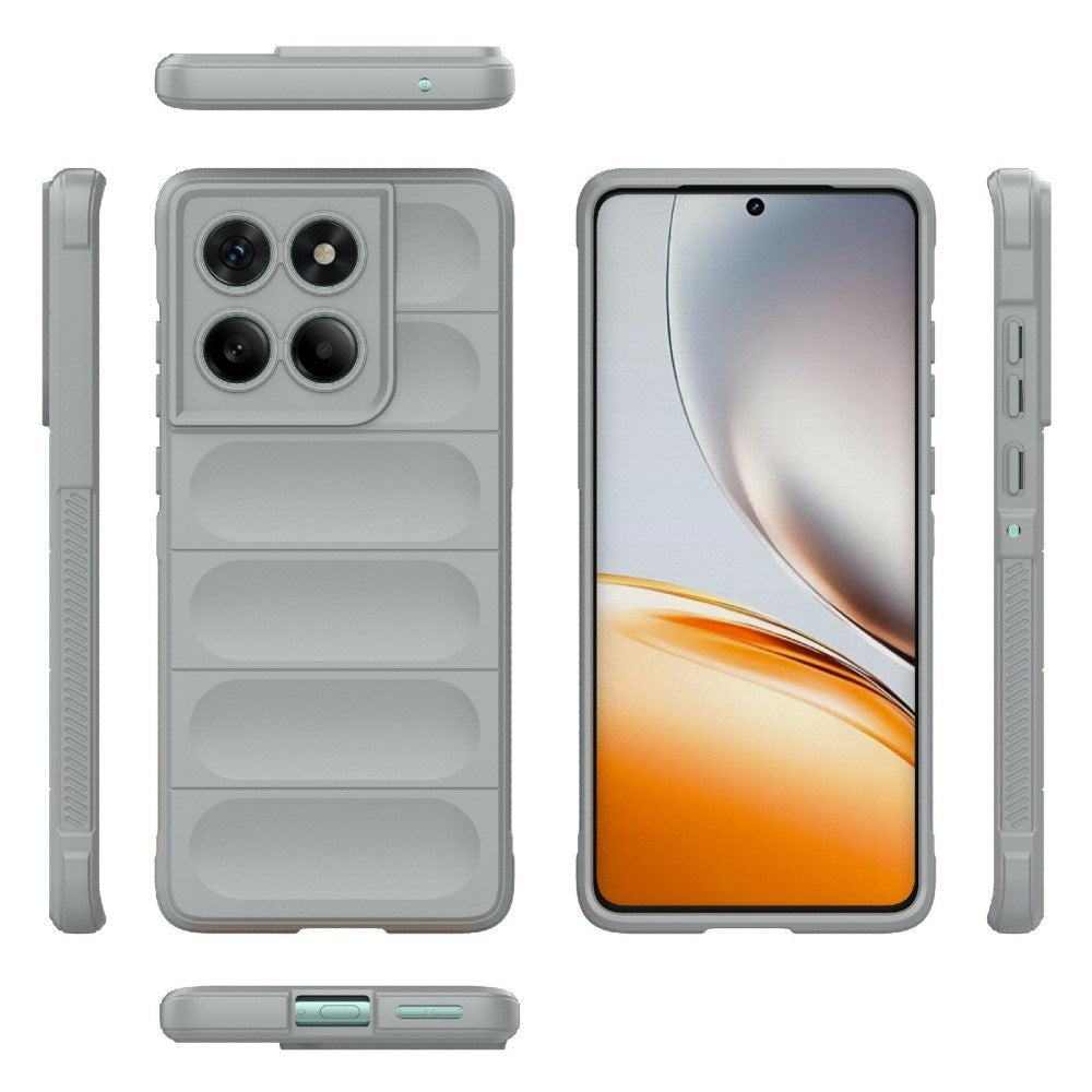 EIDERWOOD Motorola Edge 60 Fusion Fleksibelt Plast Deksel - Lysgrå