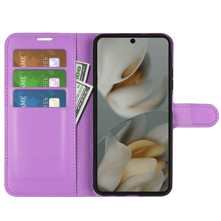 EIDERWOOD Google Pixel 10 Pro XL Kunstskinn Flip Deksel m. Kortholder & Ståfunksjon - Lilla